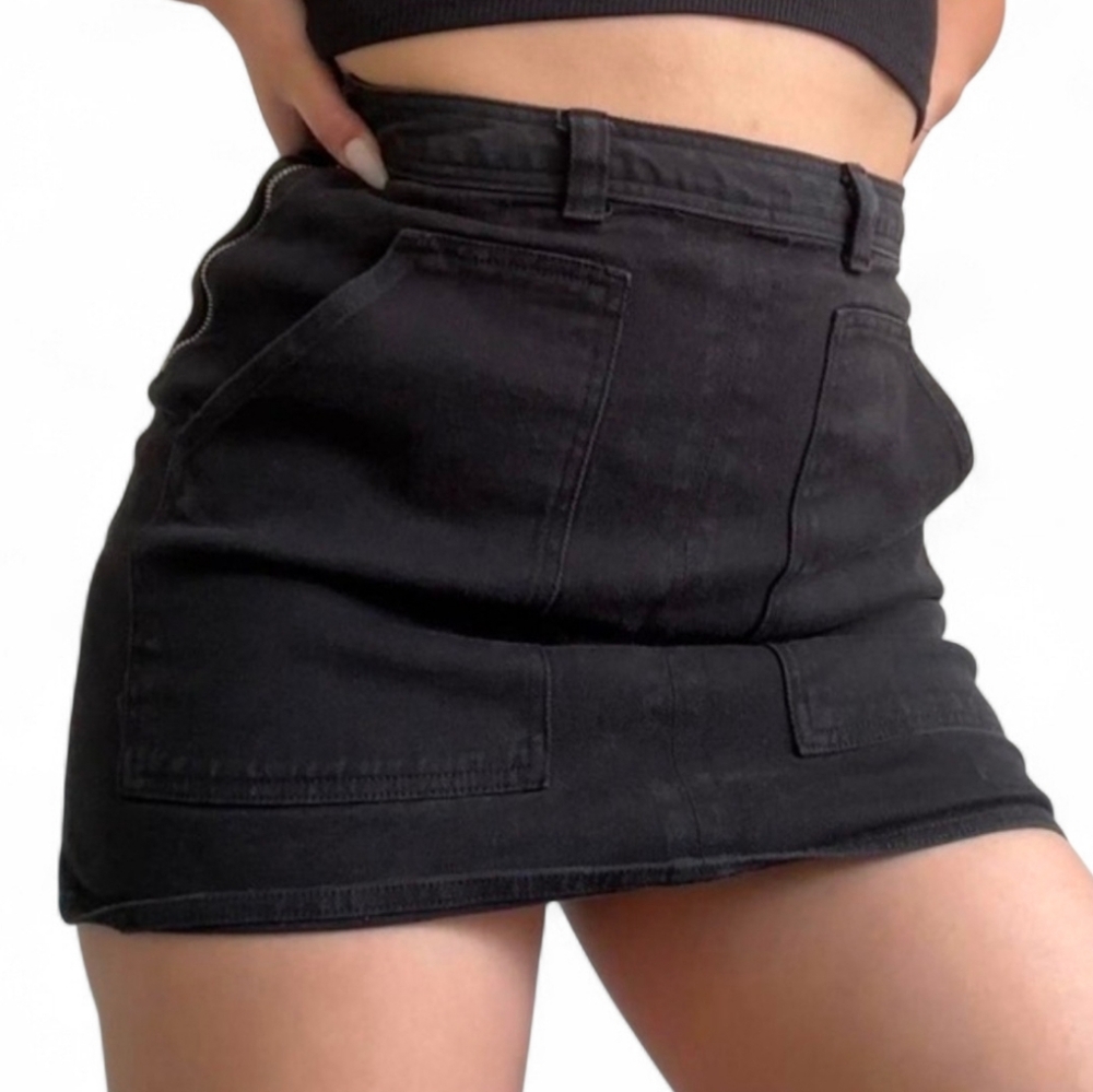 WILFRED FREE ARITZIA Black Denim Skirt - Size 10